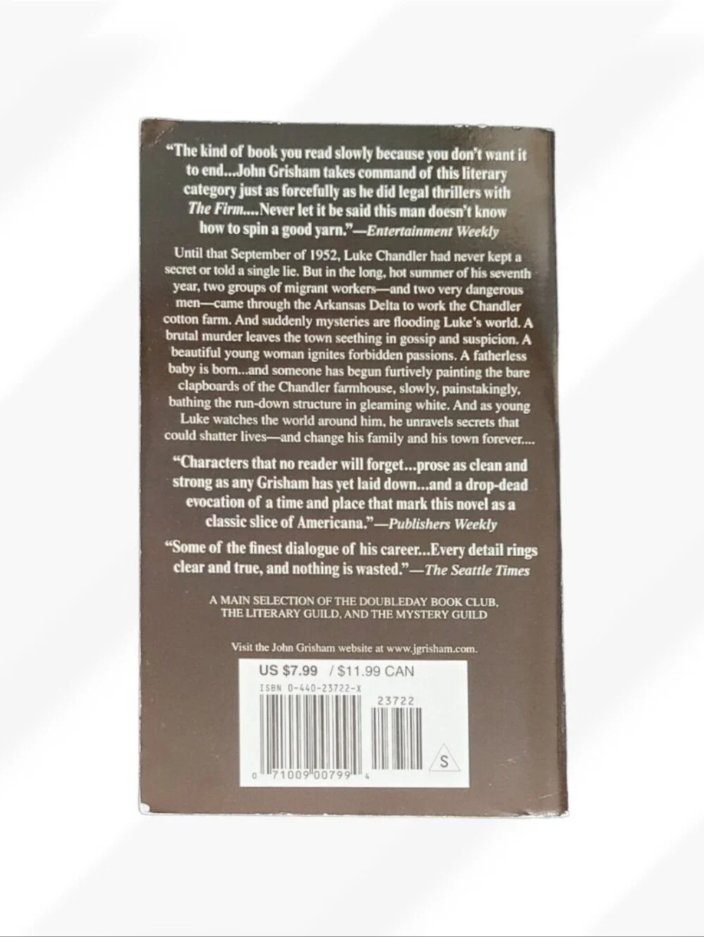 A Painted House by John Grisham Paperback NYT Bestseller Southern Fiction Novel